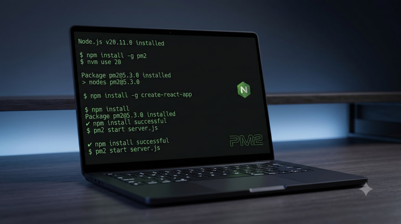 Node.js через NVM и PM2: установка и запуск на Ubuntu